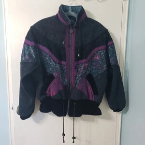 Vintage International Outerwear Floral Winter Jacket